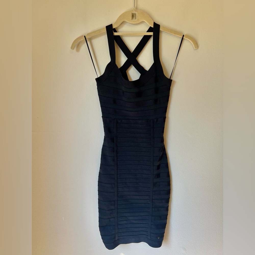 Guess Los Angeles Black Bandage Mini Dress Women’s Size S